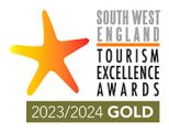 South West Tourism England logo landscape GOLD